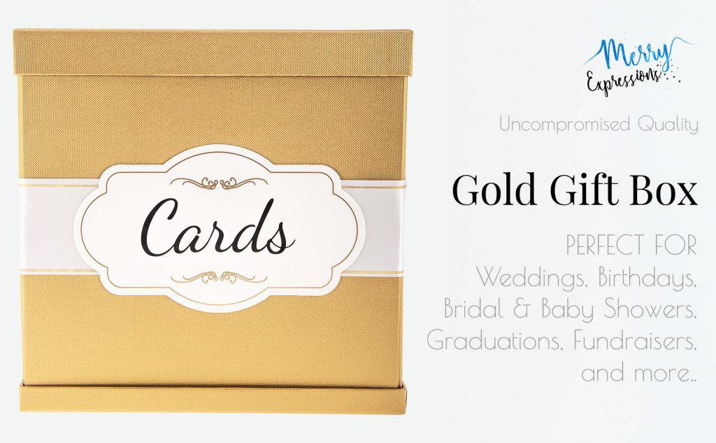 Gold Card Box Merry Expressions