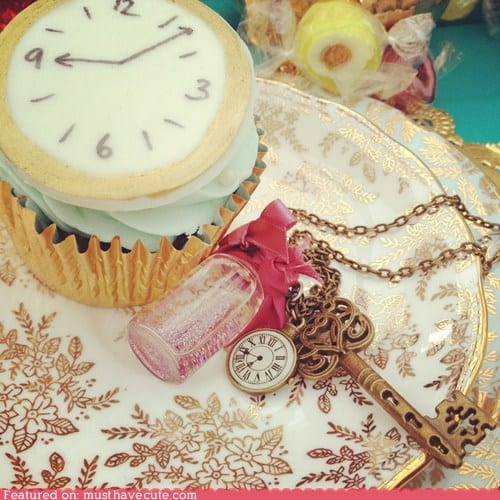 alice clock cupcake epicute watch wonderland - 6206774784
